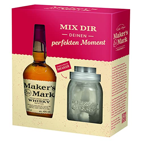 Maker's Mark Whisky 1 x 0,7l im Geschenkset mit Shaker Glas von Maker's Mark