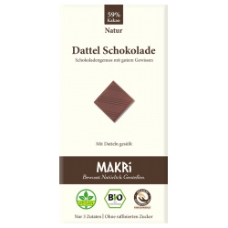 Dattel-Schokolade ohne raffinierten Zucker von Makri