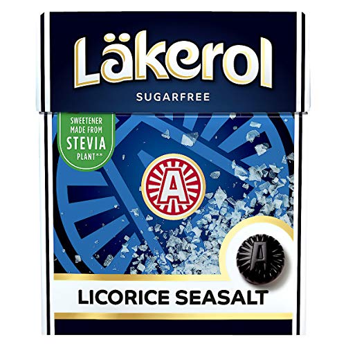 10 x LÄKEROL LICORICE SEASALT 75g ZUCKERFREI Incl. Goodie von Flensburger Handel von Malaco