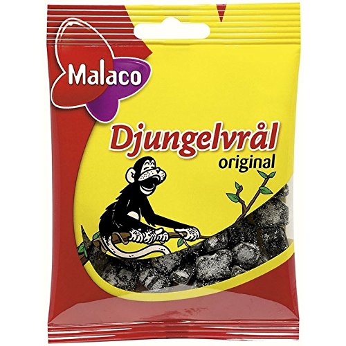 Malaco Djungelvrål - Supersalty Lakritze 80G - Packung mit 6 von Cloetta