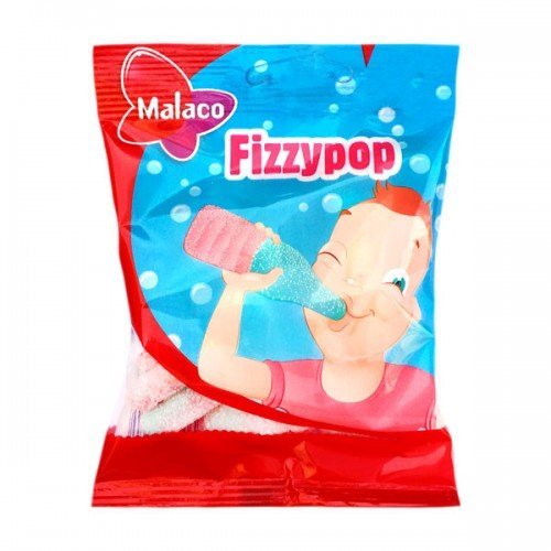 Malaco Süßigkeitenbeutel Sorten – skandinavische Süßigkeiten (Fizzypop 80g) von Malaco