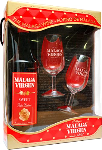 Málaga Virgen Sweet 75 cl + 2 Glas Wein - Süßwein D.O. "Málaga" von Málaga Virgen