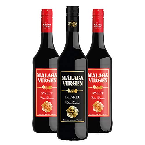 Málaga Virgen Sweet 75 cl + Málaga Virgen Dunkel 75 cl - Pack 3 Flaschen - Süßer Likörwein D.O. "Malaga" Málaga Virgen Sweet 75 cl + Málaga Virgen Dunkel 75 cl - Pack 3 Flaschen - Süßer Likörwein D.O. "Malaga" von Malaga Virgen