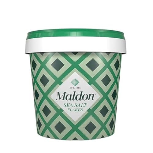 Maldon Sea Salt Meersalzflocken - Das feinste Gourmetsalz der Welt 1x 570g Eimer von Maldon