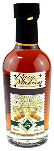 Malecon Reserva Imperial 25 Jahre 0,2l Kleinflasche - Rum aus Panama von Malecon