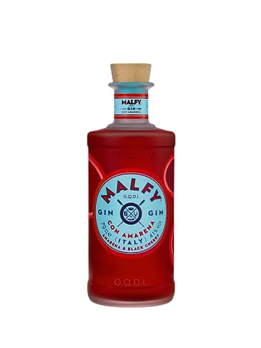 Malfy Gin con Amarena, fruchtiger Super Premium Gin mit Amarenakirsche, Schwarzkirsche, Wacholder und Zitrone, Italienischer Gin, Aperitivo, 41% vol, 700ml von Malfy