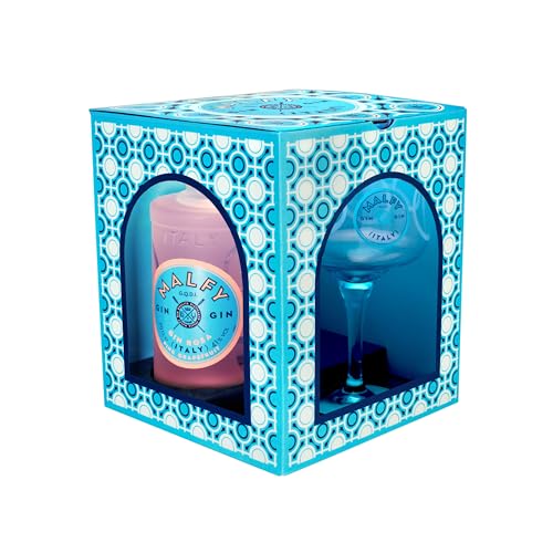 Malfy Gin Rosa – Premium-Gin aus Italien mit Pink Grapefruit und Rhabarber – Geschenkverpackung mit Original Malfy Copa Glas – 1 x 0,7 l Malfy Gin Rosa – Premium-Gin aus Italien mit Pink Grapefruit und Rhabarber – Geschenkverpackung mit Original Malfy Copa Glas – 1 x 0,7 l von Malfy