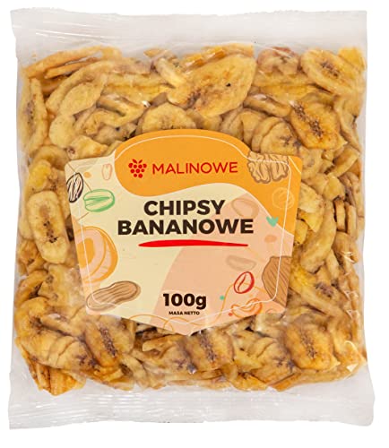 Malinowe Bananenchips 100g getrocknete Bananen von Malinowe