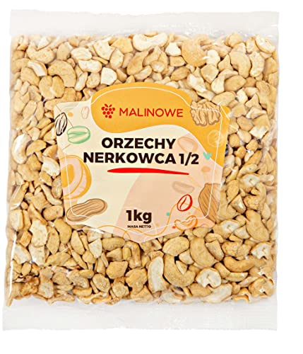 Malinowe CASHEWNÜSSE HALBIERT 1/2 1kg Natürlich von Malinowe