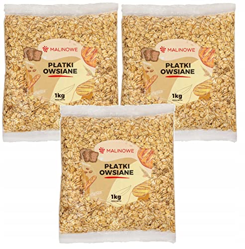 Malinowe Haferflocken 3x1kg Gutes Frühstück von Malinowe