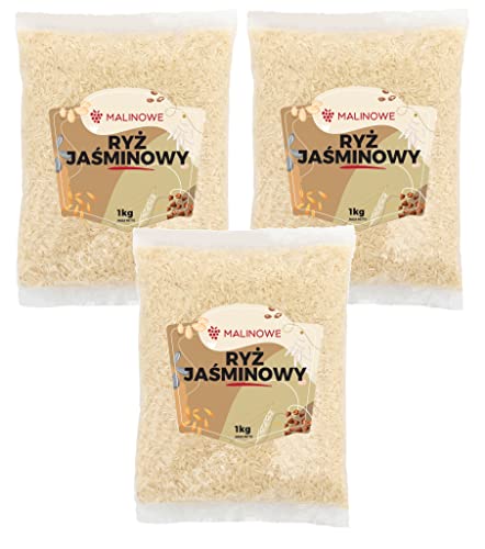 Malinowe Jasminreis 3x1kg Reis Reiskörner von Malinowe