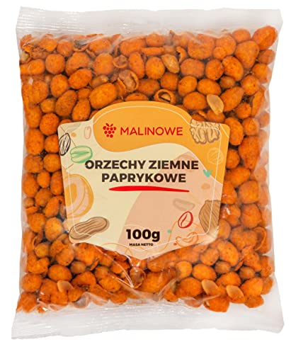 MALINOWE ERDNÜSSE MIT PAPRIKAGESCHMACK 100G KNUSPRIGE NÜSSE MALINOWE ERDNÜSSE MIT PAPRIKAGESCHMACK 100G KNUSPRIGE NÜSSE von Malinowe