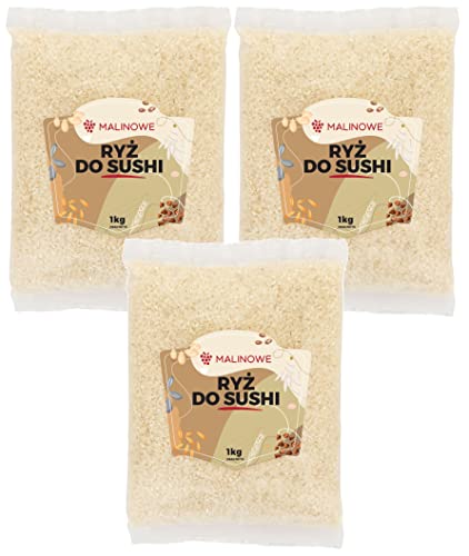 MALINOWE SUSHI-REIS 3X1KG REIS FÜR SUSHI MALINOWE SUSHI-REIS 3X1KG REIS FÜR SUSHI von Malinowe