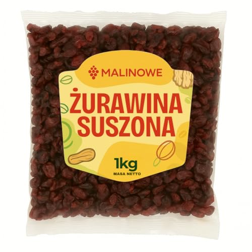 Malinowe Cranberry getrocknet Preiselbeeren gesüßt 1kg von Malinowe