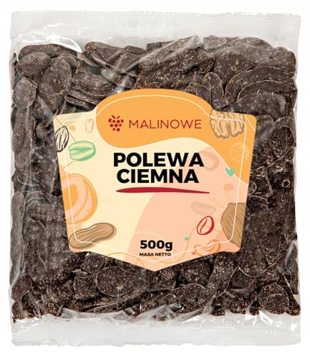 Malinowe DUNKLE SCHOKOLADENGLASUR 500g Zum Backen von Malinowe