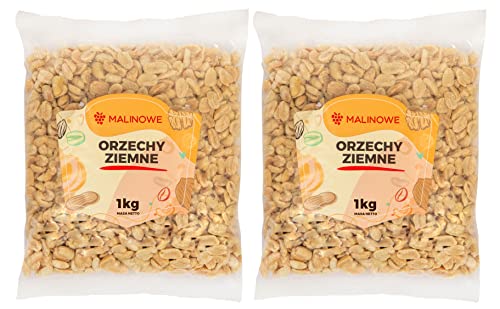 Malinowe Erdnüsse 2x1kg Erdnusskerne trocken geröstet ungesalzen von Malinowe