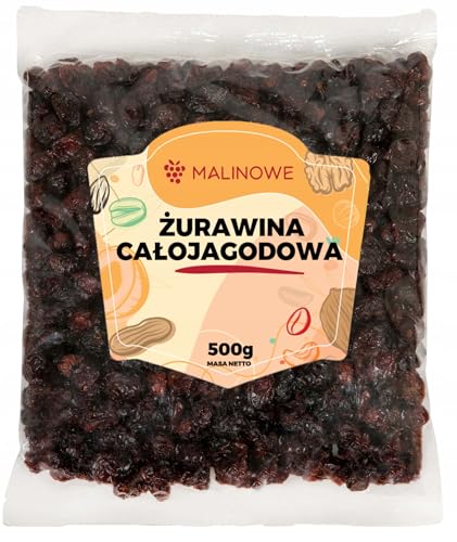 Malinowe GANZE BEERE GETROCKNETE CRANBERRY 500g Natürlich von Malinowe