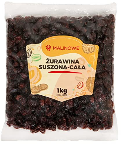 Malinowe GANZE BEERE GETROCKNETE CRANBERRY 1kg Natürlich von Malinowe