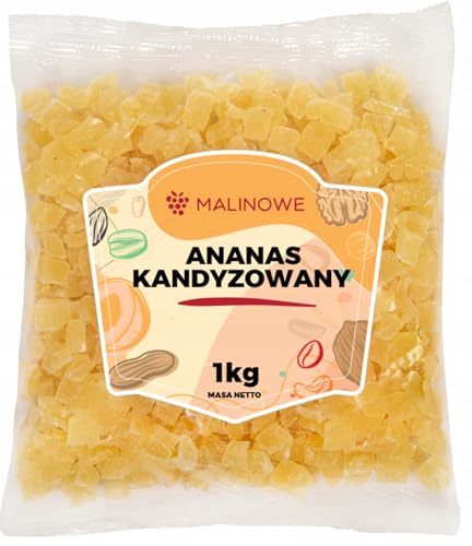 Malinowe KANDIERTE ANANASWÜRFEL 1kg Natural Premium von Malinowe