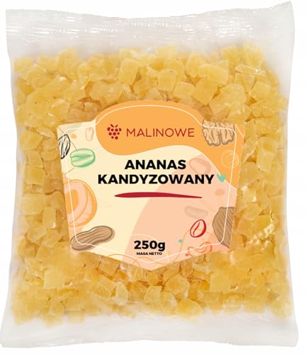 Malinowe KANDIERTE ANANASWÜRFEL 250g Natural Premium von Malinowe