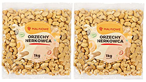 Malinowe Set Cashewnüsse 2x1kg ganze Nüsse ungesalzen von Malinowe