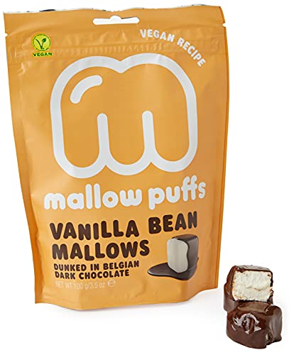Mallow Puffs Chocolate Vanilla Bean Mallows, 100 g von Mallow Puffs