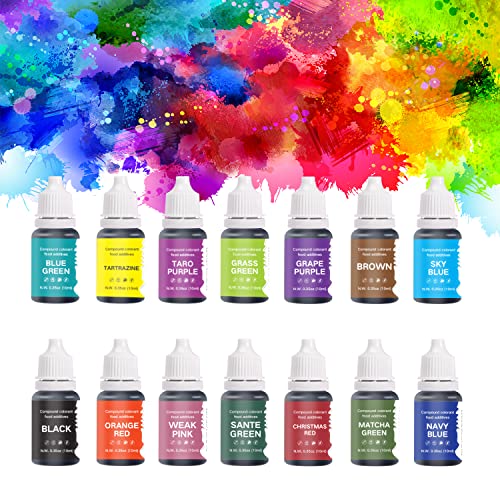 Lebensmittelfarbe Flüssig Maloftars 14er Set Lebensmittelfarben zum Backen, Dekorieren, Fondieren und Kochen Ostereier 10ml pro Flasche Lebensmittelfarbe Flüssig Maloftars 14er Set Lebensmittelfarben zum Backen, Dekorieren, Fondieren und Kochen Ostereier 10ml pro Flasche von Maloftars