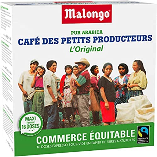 Malongo PUR 100% ARABICA Kaffee 16 Pads FAIRTRADE Die 123 Spresso Pads von Malongo