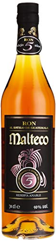 Malteco Rum 5 YO I Reserva Amable I 700 ml I 40% Volume I 5 Jahre alter Brauner-Rum von Malteco