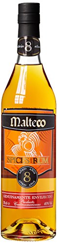 Malteco Rum 8 YO I Spices and Rum I 700 ml I 40 % Volume I 8 Jahre alter Brauner-Rum von Malteco