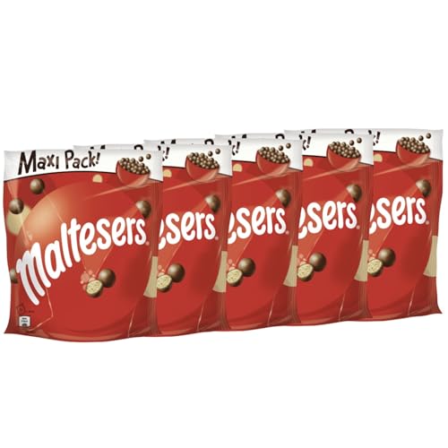 MALTESERS 5x 300g Schokokugeln Malzfüllung mit Milchschokoladenüberzug Schokolade von Maltesers