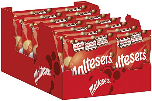 Maltesers Schokokugeln | Knusperkern | 14 Packungen in einer Box (14 x 300 g) von Maltesers