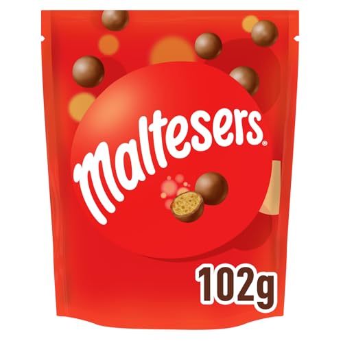 Maltesers Schokokugeln mit luftigem Knusperkern, Schokolade Snack, 1 Packung (1 x 102g) von Maltesers
