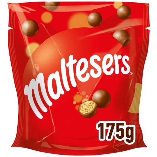 Maltesers Schokokugeln mit luftigem Knusperkern, Schokolade Snack, 1 Packung (1 x 175g) von Maltesers