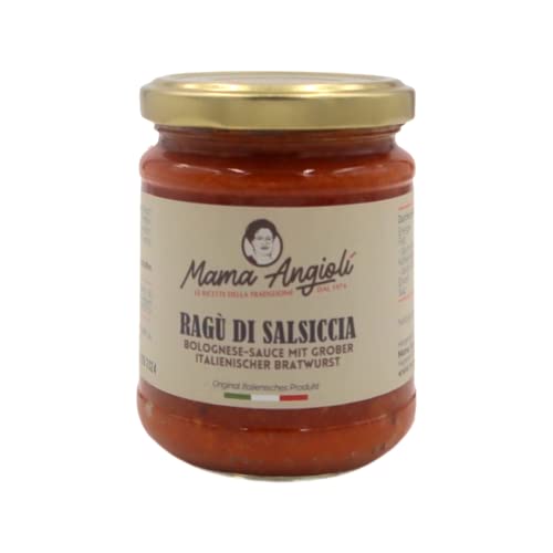 Mama Angioli Bolognese-Sauce mit grober italienischer Bratwurst/Ragù di Salsiccia 60% 180g Mama Angioli Bolognese-Sauce mit grober italienischer Bratwurst/Ragù di Salsiccia 60% 180g von Mama Angioli