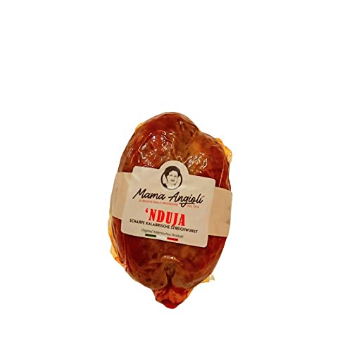 Mama Angioli Nduja scharfe Kalabrische Streichwurst piccante Calabrese ca.290 g von Mama Angioli