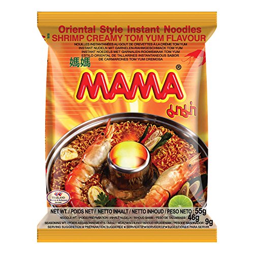 Instant Tom Yum Garnelen-Rahm Nudeln 55 gr Thailand Instant Tom Yum Garnelen-Rahm Nudeln 55 gr Thailand von Mama Sita's