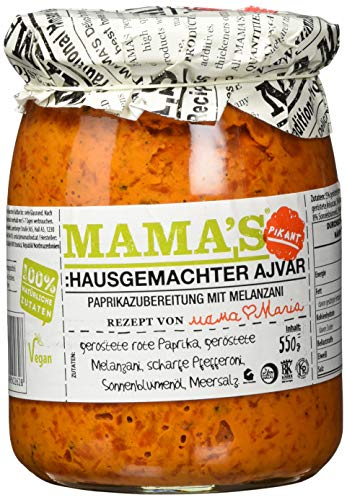 Mama's Food Home Style Ajvar scharf, 550 g von Wholefood Earth