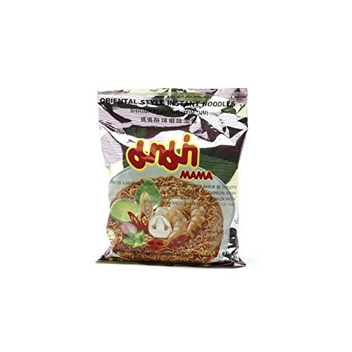 Mama Instant Nudeln Tom Yum Garnelen 60g, 60er Pack (60 x 60 g) von MAMA