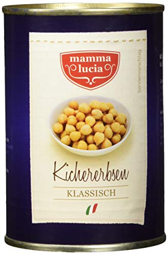 mamma lucia Kichererbsen klassisch, 12er Pack (12 x 425 ml) von Mamma Lucia
