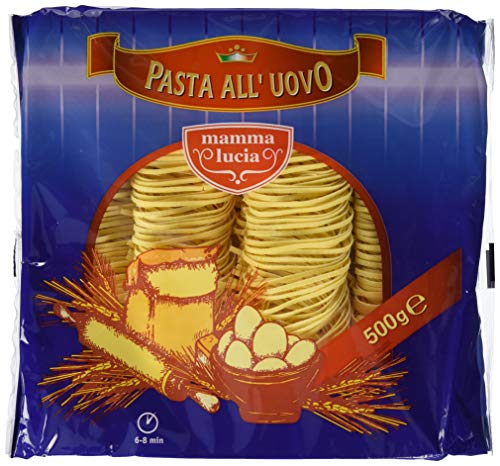 mamma lucia Pasta Fettuccine all´uovo, 3mm breit, 5er Pack (5 x 500 g) von Mamma Lucia
