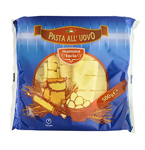 mamma lucia Pasta Pappardelle all´uovo, 16mm breit, 5er Pack (5 x 500 g) von Mamma Lucia