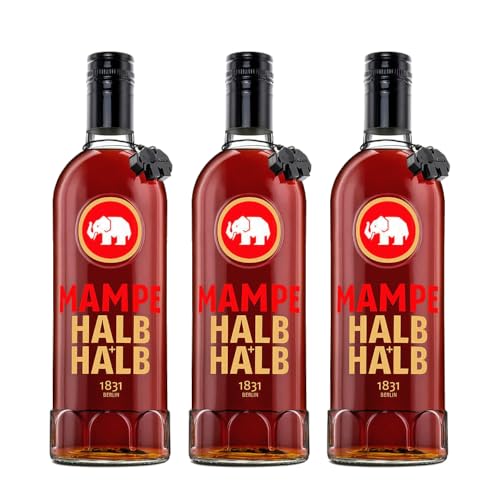 3-er Set: Mampe Halb&Halb | Feiner Bitterlikör - mit Tradition aus Kräutern und Bitterorangen | Berlins älteste Spirituosenmanufaktur – Tradition seit über 190 Jahren | 3 x 0,7 Liter | 31% Vol. 3-er Set: Mampe Halb&Halb | Feiner Bitterlikör - mit Tradition aus Kräutern und Bitterorangen | Berlins älteste Spirituosenmanufaktur – Tradition seit über 190 Jahren | 3 x 0,7 Liter | 31% Vol. von Mampe