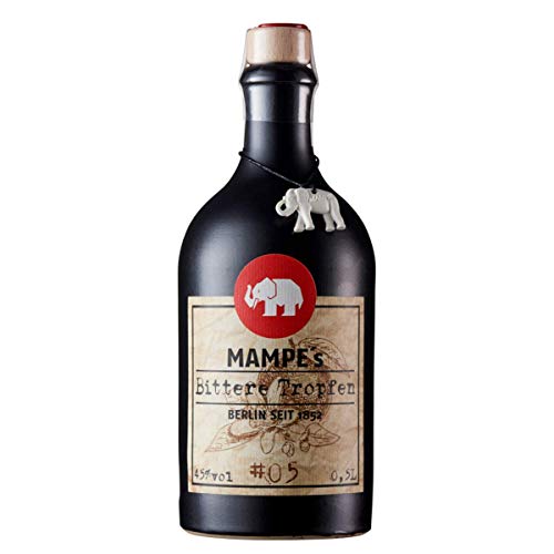 Mampe Bittere Tropfen | Kräftiger Magenbitter nach Rezept von 1831 | 1 x 0.5 Liter | 45% Vol. Mampe Bittere Tropfen | Kräftiger Magenbitter nach Rezept von 1831 | 1 x 0.5 Liter | 45% Vol. von Mampe