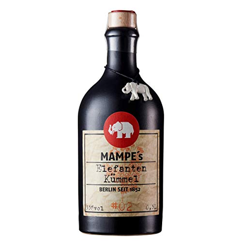 Mampe Elefantenkümmel | Handgemachter Kümmel mit Anis, Fenchel, Zitrone & Tonkabohne | 1 x 0.5 Liter | 35% Vol. von Mampe