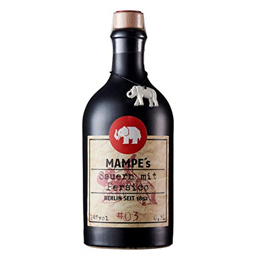 Mampe Sauern mit Persico | Persico-Likör aus Sauerkirsche, Aprikose & Bittermandel | 1 x 0.5 Liter | 24% Vol. von Mampe