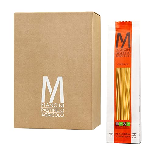 Mancini Pastificio Agricolo - Capellini 500 gr - Karton mit 12 Packungen von Mancini Pastificio Agricolo