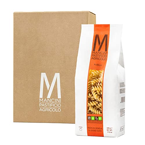 Mancini Pastificio Agricolo - Fusilli 500 gr - Karton mit 12 Packungen von Mancini Pastificio Agricolo