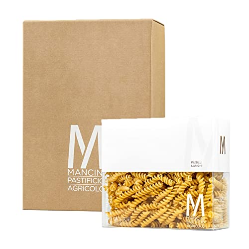 Mancini Pastificio Agricolo - Lange Fusilli 1 kg - Karton mit 6 Packungen von Mancini Pastificio Agricolo