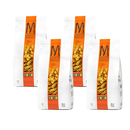 Mancini Pastificio Agricolo - Lange Fusilli 2 kg (4 Packungen à 500 g) von Mancini Pastificio Agricolo